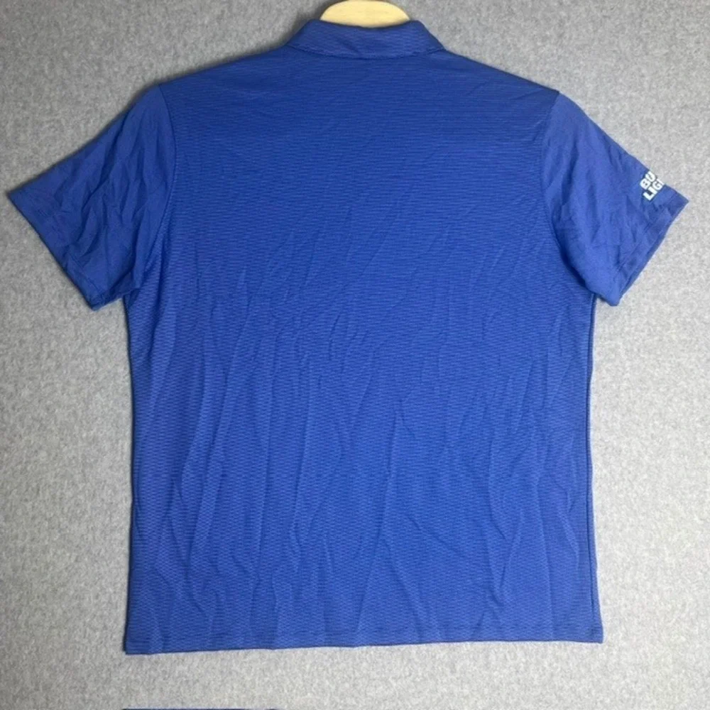 Nike Golf Men's Blue Dri-FIT Bud Light Logo Polo‎ Shirt Size XL